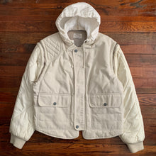 Load image into Gallery viewer, 1990s Armani Modular designs Hunting Jacket with Removable Hood and Quilted Sleeves - Size XL
