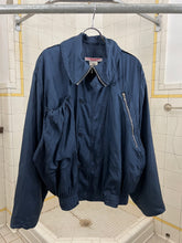 Load image into Gallery viewer, 1980s Katharine Hamnett High Neck Silk RAF MK3 Jacket - Size L