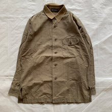 Load image into Gallery viewer, aw1992 Issey Miyake Khaki Military Shirt with Ribbed Collar - Size S