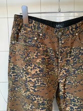 Load image into Gallery viewer, 2000s Vintage APC "Platanenmuster" Camo Brushed Cotton Trousers - Size S