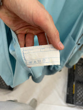 Load image into Gallery viewer, 1980s Armani Baby Blue Light Cotton Cropped Bomber with Tonal Piping - Size L