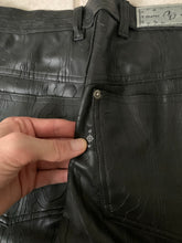 Load image into Gallery viewer, 1990s Dexter Wong Faux Leather Topography Pants - Size S