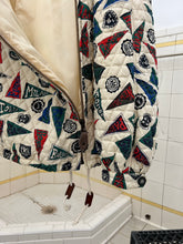 Load image into Gallery viewer, 1990s Armani Collegiate Flag Asymmetric Zip Hooded Anorak - Size L