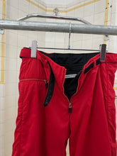 Load image into Gallery viewer, 2000s Armani Red Futuristic Padded Nylon Pants - Size M