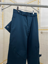 Load image into Gallery viewer, aw2017 Kiko Kostadinov Steel Blue Wrapped Knee Waistbag Trousers - Size M
