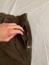 Load image into Gallery viewer, 2000s Armani Mud Brown Flared Military Bondage Pants - Size L