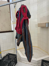 Load image into Gallery viewer, Seeing Red Teal Dyed Elephant Trunk Hoodie with Red Token Bag - Size OS
