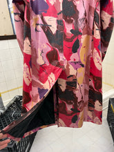 Load image into Gallery viewer, aw1997 Yohji Yamamoto Polyurethane Coated Abstract Print Trench Coat - Size OS