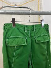 Load image into Gallery viewer, ss2007 Issey Miyake Green Darted Knee Cargo Pants - Size M