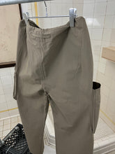 Load image into Gallery viewer, 2000s Mandarina Duck Khaki 'Cocoon' Aeropants with Egg Cell Cargo Pockets - Size OS