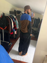 Load image into Gallery viewer, aw1987 Issey Miyake Blue Nylon Circle Pattern Staff Crewneck - Size OS