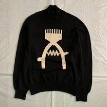 Load image into Gallery viewer, 2000s Yohji Yamamoto Buzzer Intarsia Sweater - Size M