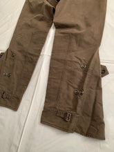 Load image into Gallery viewer, 2000s Armani Mud Brown Flared Military Bondage Pants - Size L