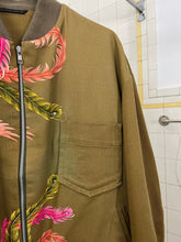 Load image into Gallery viewer, ss1996 Yohji Yamamoto Yuzen Dyed Phoenix Print Work Jacket - Size OS