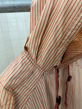 Load image into Gallery viewer, 1990s Armani Oversized Striped Jacket with Pleated Hood Detailing - Size OS