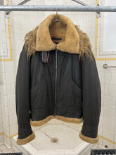 Load image into Gallery viewer, aw1994 Issey Miyake Faux Mouton Cropped High Neck Flight Jacket - Size L