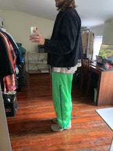 Load image into Gallery viewer, aw2000 Issey Miyake Electric Green Trackpants - Size L