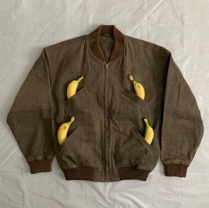 1980s CDGH Tan Bomber Jacket - Size L