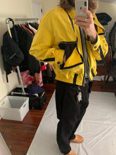 Load image into Gallery viewer, ss1993 Issey Miyake Yellow Nylon Tactical Zipper Blouson - Size L
