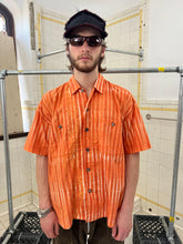 Load image into Gallery viewer, ss1996 Issey Miyake Men Orange Dyed Shirt - Size L