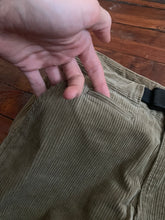 Load image into Gallery viewer, 1998 General Research Thick Khaki Corduroy Parasite Pants with Orange Knee Pads - Size M