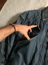 Load image into Gallery viewer, aw1986 Katharine Hamnett Denim Cargo Bomber Jacket - Size L