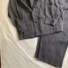 Load image into Gallery viewer, ss1983 Issey Miyake Charcoal Grey Textured Cotton Suit Set - Size L