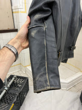 Load image into Gallery viewer, 2000 Comme des Garcons Homme Distressed Cropped Leather Jacket - Size S