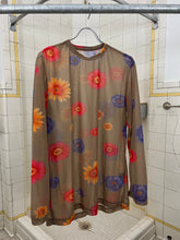 Load image into Gallery viewer, ss2002 Yohji Yamamoto Light Khaki Sheer Floral Shirt - Size L