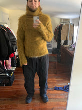 Load image into Gallery viewer, aw1994 Yohji Yamamoto Yellow Mohair Turtleneck Sweater - Size XL