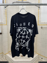 Load image into Gallery viewer, 1980s Marithe Francois Girbaud x Closed Black Logo Print Tee - Size L