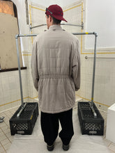 Load image into Gallery viewer, 1980s Marithe Francois Girbaud Long Padded Silk Coat with Waist Drawstrings - Size L