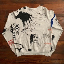 Load image into Gallery viewer, 2000s Bernhard Willhelm White Graphic Crewneck - Size M