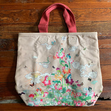 Load image into Gallery viewer, 2000s Issey Miyake x Lee Jean x Naoki Takizawa Illustrated Tote - Size OS