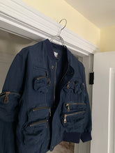 Load image into Gallery viewer, 1990s Vintage DKNY Textured Nylon Cargo Bomber Jacket - Size S