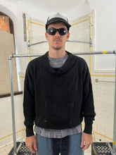 Load image into Gallery viewer, 1980s Marithe Francois Girbaud Deformed Multi Gauge Knit Sweater with Cowlneck - Size M