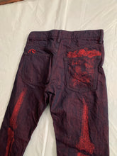 Load image into Gallery viewer, ss2008 Issey Miyake APOC Red Skeleton Leg Bone Pants - Size L