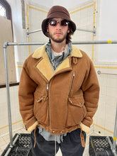 Load image into Gallery viewer, 1980s Marithe Francois Girbaud Shearling Leather Jacket - Size XL
