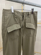 Load image into Gallery viewer, 2000s Armani Military Pants with Front Thigh Cargo Pocket Hem Slit Detailing - Size L