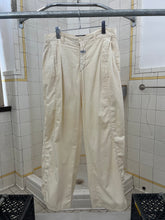 Load image into Gallery viewer, 1980s Marithe Francois Girbaud Massive White Pleated Paneled Baggy Trousers - Size L