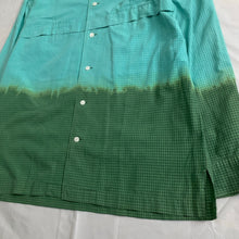 Load image into Gallery viewer, 2000s Issey Miyake Bleached Teal Shirt - Size XL