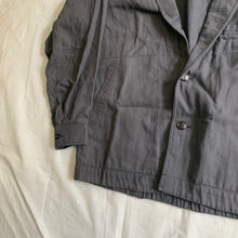 Load image into Gallery viewer, ss1983 Issey Miyake Charcoal Grey Textured Cotton Suit Set - Size L