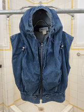 Load image into Gallery viewer, 1980s Marithe Francois Girbaud x Complements Denim Hooded Life Preserver Vest - Size M