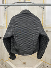 Load image into Gallery viewer, 1990s Dexter Wong Textured Synthetic Cropped Trucker Jacket - Size M