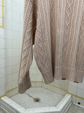Load image into Gallery viewer, 1980s Marithe Francois Girbaud Diamond Cable Knit Sweater - Size M