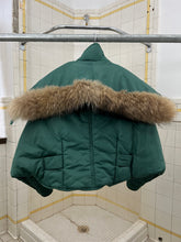 Load image into Gallery viewer, 1980s Marithe Francois Girbaud x Closed Cropped Batwing Bomber with Fur Trim Collar - Size S