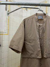 Load image into Gallery viewer, 1980s Marithe Francois Girbaud Light Brown Collarless Chest Pocket Workshirt - Size L