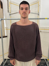 Load image into Gallery viewer, 1980s Marithe Francois Girbaud Knitted Thermal Boatneck Sweater - Size XL