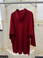 Load image into Gallery viewer, 1980s Marithe Francois Girbaud x Maillaparty Extended Red Hooded Zip-up Sweater - Size M