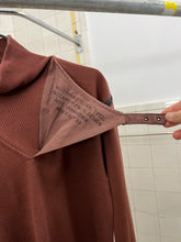 Load image into Gallery viewer, aw1983 Marithe Francois Girbaud x Maillaparty Burnt Red Sweater with Overlocked Neck and Waxed Seam Details - Size S